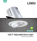 Chauffez l'intense luminosité blanc de salle de bains/cuisine LED Downlights 140 lm/W