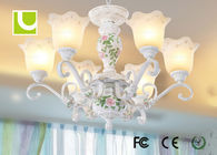 Lustre léger du plafond 6 en cristal traditionnels, E27 blanc/lustre pendant d'E26 LED