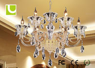 Lampe en cristal lumineuse superbe de plafond du pendant LED pour le conservatoire/club
