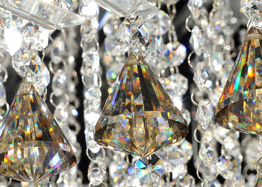 Plafonniers en cristal luxueux s'adaptant, lustre monté par plafond unique contemporain