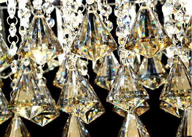 Plafonniers en cristal luxueux s'adaptant, lustre monté par plafond unique contemporain
