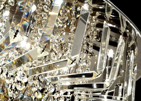 7 d'intérieur à extrémité élevé lustre en cristal de luxe léger pour le lobby et le banquet Hall d'hôpital