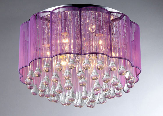 6 montages en cristal modernes E12 de plafonniers de lumières pour la chambre à coucher
