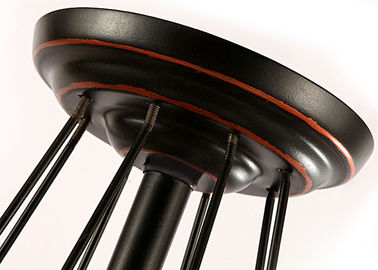 Lampe contemporaine de lustres de verre soufflé de fer travaillé pour le salon/chambre à coucher