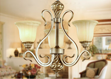 Le lustre moderne léger du fer 3 travaillé s'allume/éclairage pendant avec des nuances pour la villa