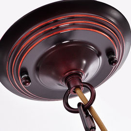 Le lustre crème 3 de fer travaillé d'ombre vers le bas pose 18 têtes pour des villas