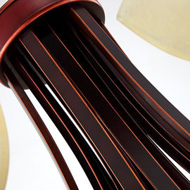 Le lustre crème 3 de fer travaillé d'ombre vers le bas pose 18 têtes pour des villas