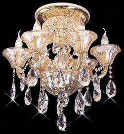 Le lustre du fer travaillé LED de salle à manger/salle de bains s'allume avec la finition d'or