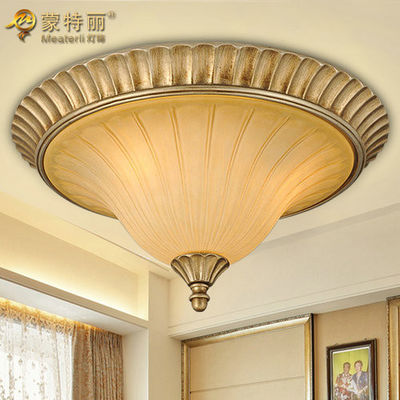 Appareil d'éclairage en verre de plafond de lustre/résine de plafond de fer travaillé