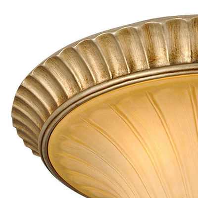 Appareil d'éclairage en verre de plafond de lustre/résine de plafond de fer travaillé