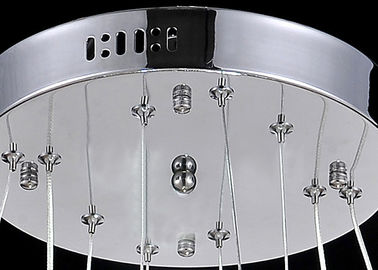 Lustre K9 en cristal de luxe contemporain de double cercle 31 watts pour l'éclairage accrochant de décoration