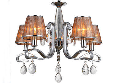 Lustre en cristal de luxe en alliage de zinc d'hôtel rétro/lustres modernes avec des nuances