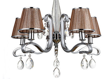 Lustre en cristal de luxe en alliage de zinc d'hôtel rétro/lustres modernes avec des nuances
