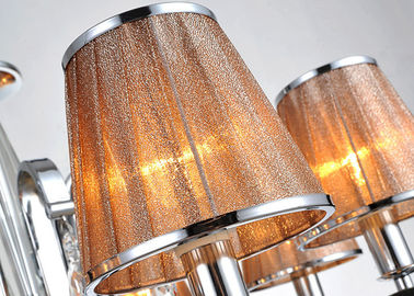 Lustre en cristal de luxe en alliage de zinc d'hôtel rétro/lustres modernes avec des nuances