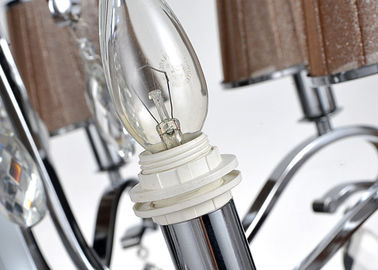 Lustre en cristal de luxe en alliage de zinc d'hôtel rétro/lustres modernes avec des nuances