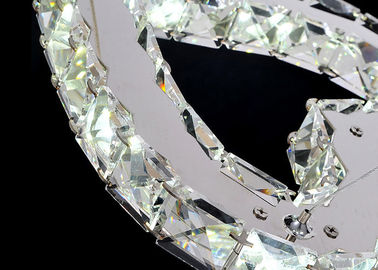 Lustres modernes en cristal géniaux/lampe pendante en forme de coeur 7500K - 8000K de lumière