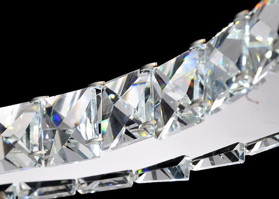 Double lustre en cristal de luxe moderne en forme de coeur avec la chaîne réglable de 75cm