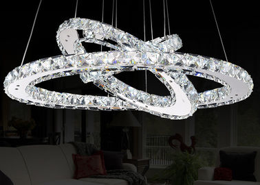 Lustre en cristal de luxe contemporain de LED