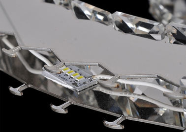 Lustre en cristal de luxe contemporain de LED