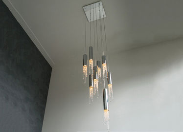 Lumière en cristal de luxe de lustre, appareils d'éclairage de LED pour des villas
