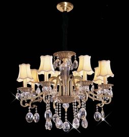 Éclairage en cristal contemporain en laiton durable de lustre avec la puissance élevée LED