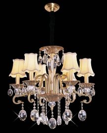 Éclairage en cristal contemporain en laiton durable de lustre avec la puissance élevée LED