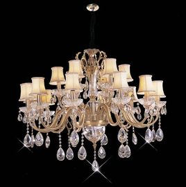 Le lumen élevé 18 allume l'éclairage de lustre de cristal de 1050 x de 820mm/éclairage pendant commercial de LED