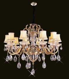 Le lumen élevé 18 allume l'éclairage de lustre de cristal de 1050 x de 820mm/éclairage pendant commercial de LED