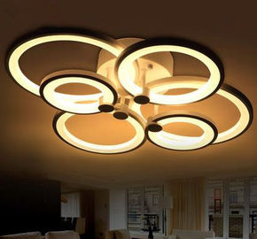Éclairage en cristal matériel de plafond en verre LED de nouvel argent de conception