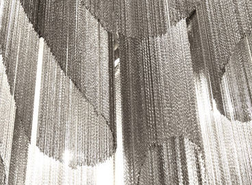 Éclairage en aluminium moderne de lustre d'acier inoxydable de lustres d'hôtel