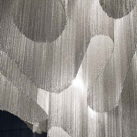 Éclairage en aluminium moderne de lustre d'acier inoxydable de lustres d'hôtel