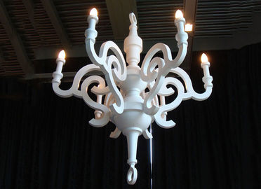 lustre de résine de lustres de l'hôtel 40W/en bois blanc pour le restaurant/hôtel décoratifs