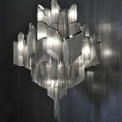 Lustres en verre modernes larges modernes, montage à extrémité élevé de lustres pour le décor à la maison