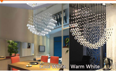Lumière en cristal pendante de salle à manger, 3pcs * le lustre 3W s'allume