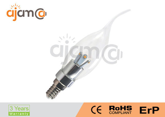 La bougie commerciale de LED allume 360 degrés, ampoules du lustre 3W