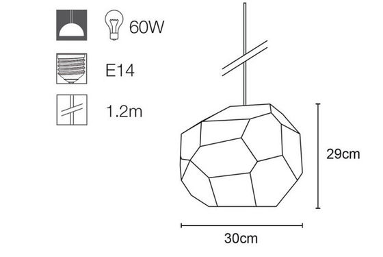 Lampe pendante en verre de lumière moderne transparente de suspension pour la décoration de restaurant/barre