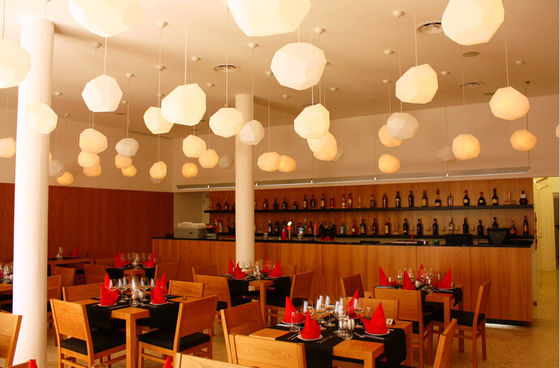 Lampe pendante en verre de lumière moderne transparente de suspension pour la décoration de restaurant/barre