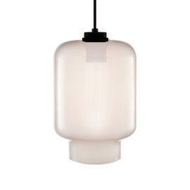 Lampe pendante de bouteille luxueuse en verre claire de forme, appareils d'éclairage industriels