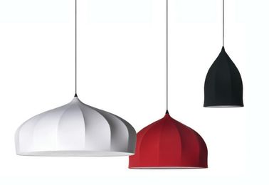 Lumière moderne de suspension de 3 styles, éclairage pendant de tissu d'intérieur
