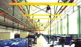 Unique poutre Suspension lumineuse Crane Systems avec Double poutre, poutre télescopique