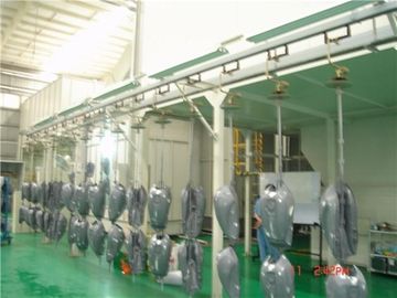 Chaîne de production électrostatique de Coatng de poudre de jet de lampes avec le saupoudrage manuel et la phase 3