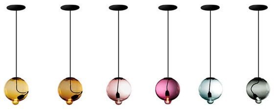 Plafonniers accrochants de boule de restaurant de plafonniers de conception contemporaine