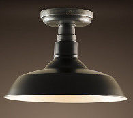 Lampe en aluminium à la maison noire de plafond des plafonniers de cru de grenier E27