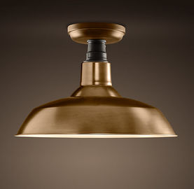 Lampe en aluminium à la maison noire de plafond des plafonniers de cru de grenier E27