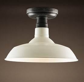 Lampe en aluminium à la maison noire de plafond des plafonniers de cru de grenier E27