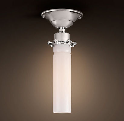 Plafonnier blanc comme le lait d'entrepôt, lampe de plafond de bougie pour le salon