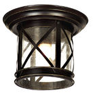 Les plafonniers accrochants d'extérieur décoratif de couleur de Brown imperméabilisent la lampe en verre
