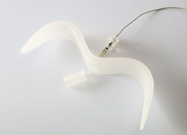 Éclairage pendant simple de petite d'oiseau résine blanche comme le lait de lustre