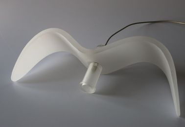 Éclairage pendant simple de petite d'oiseau résine blanche comme le lait de lustre
