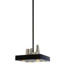 Autour de ou le métal carré a mené les lustres accrochants subtil brillants de lumières de lustre